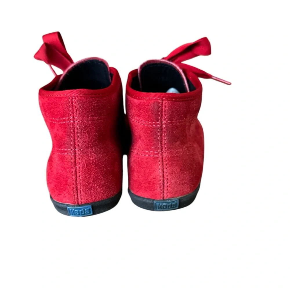 Vintage Red Suede Keds Essentials Sneaker Booties Women’s Size 7.5